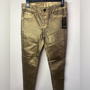 Mango Gold Skinny Women Jeans